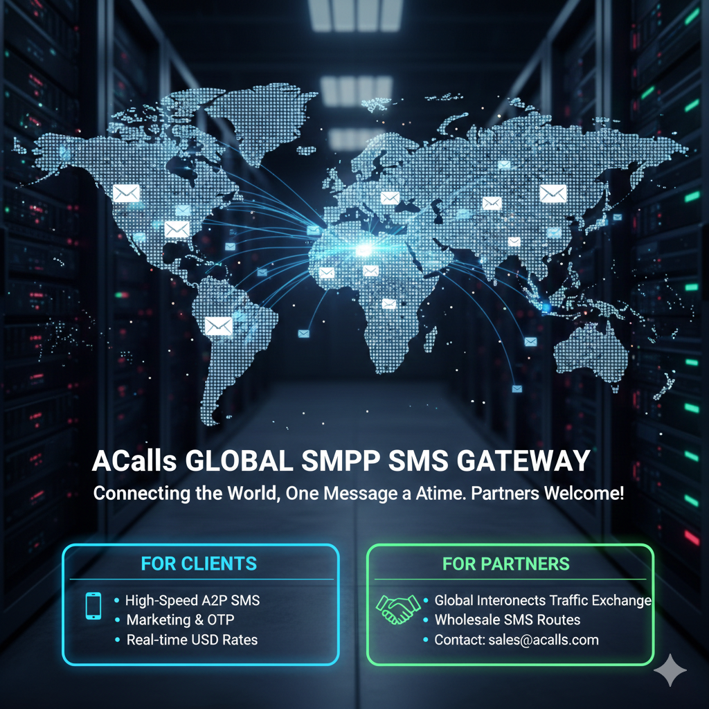 ACalls Wholesale SMPP SMS Gateway and Marketing SMS